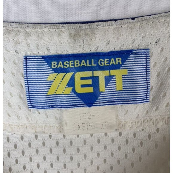 Vintage Japanese Baseball Jersey Mesh Button Japan Men’s Large 90s Pro Sewn - Picture 6 of 8